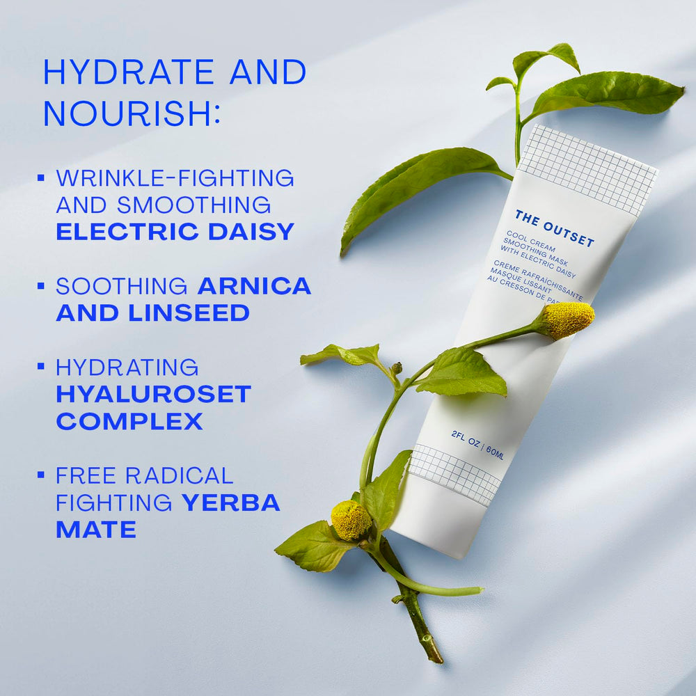 The Outset Cool Cream Mask is gentle for sensitive skin