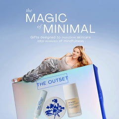 The Outset gift box presents premium packaging for gifting or at-home spa routines.