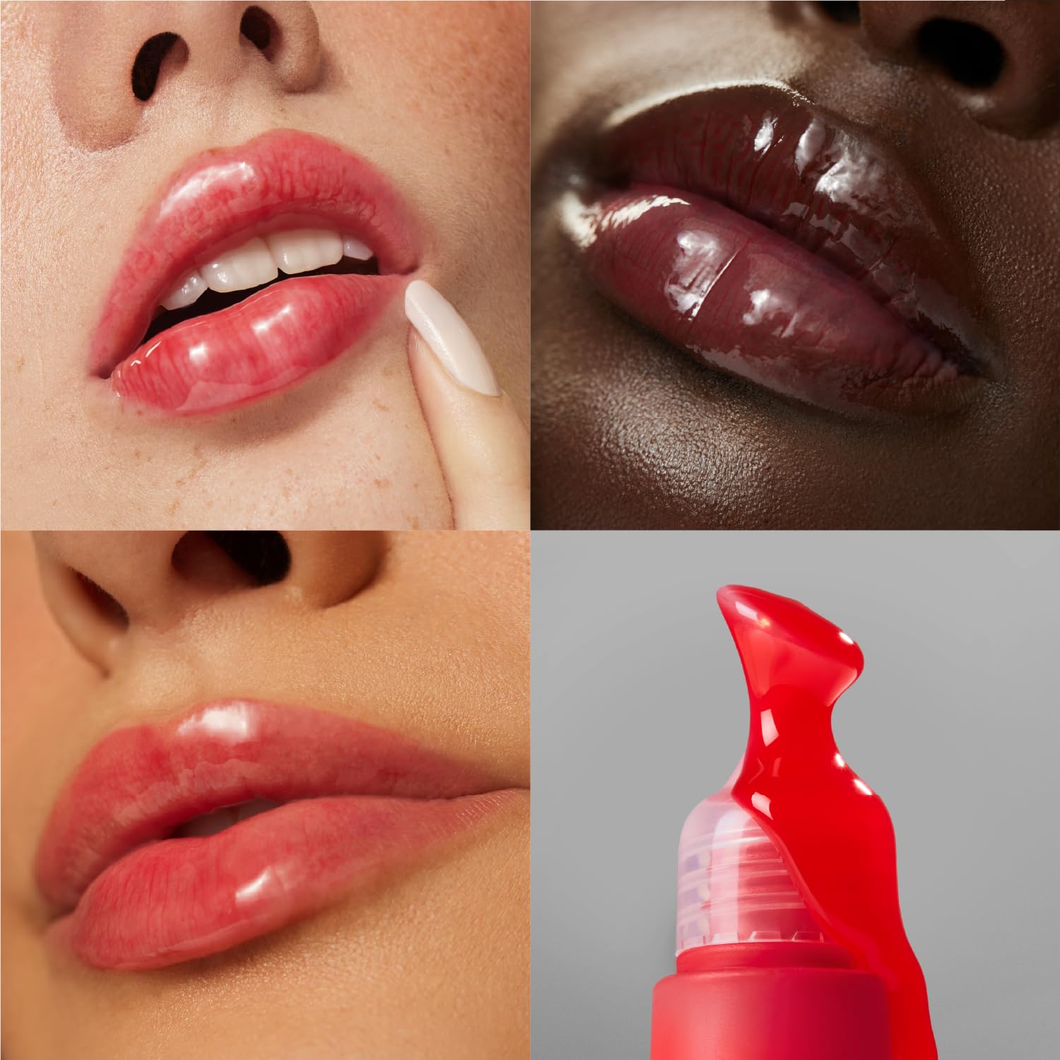 The Outset Lip Oasis Sun Kiss sheer tint adding natural color.