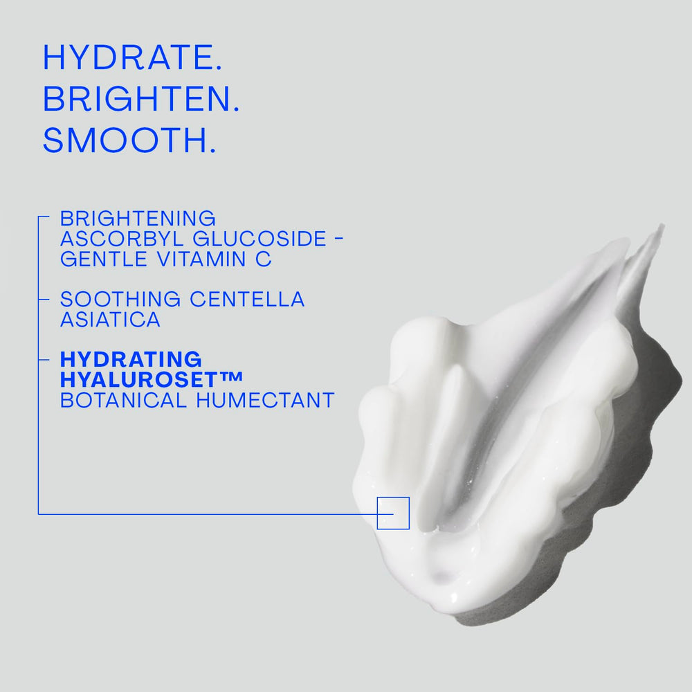 The Outset Vitamin C smoothing eye cream packaging highlighting clean, vegan, gluten-free branding.
