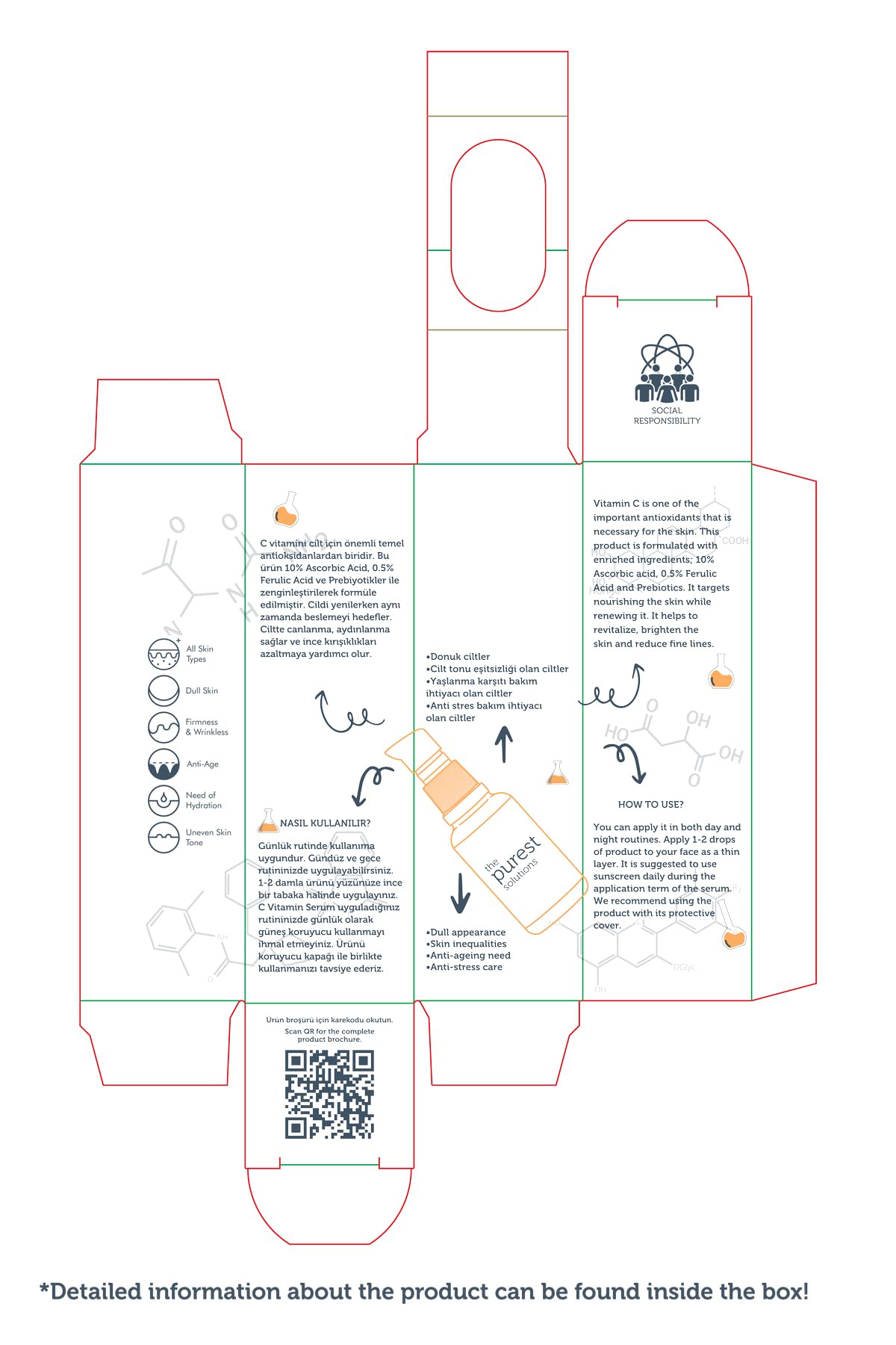 The Purest Solutions Brightening Serum eco packaging emphasizes sustainability