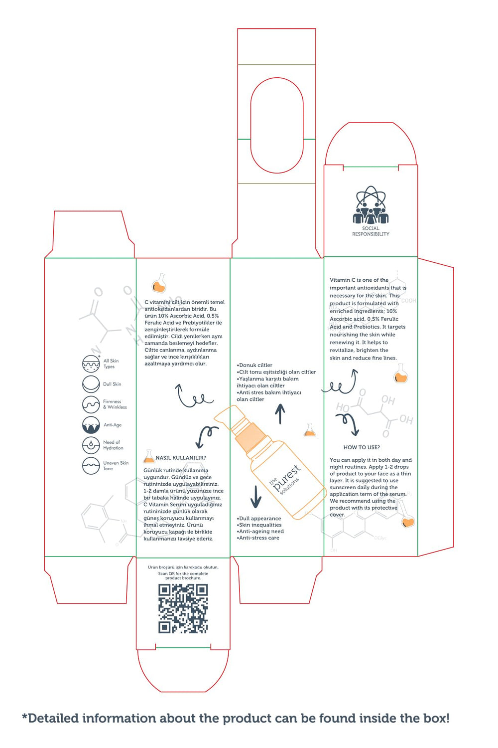 The Purest Solutions Brightening Serum eco packaging emphasizes sustainability