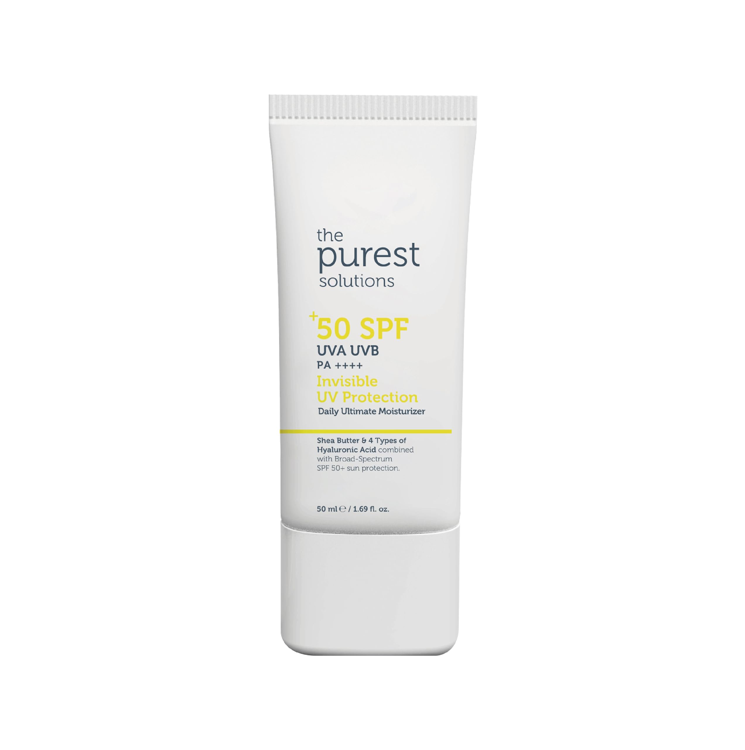 The Purest Solutions Invisible UV Protection bottle for daily hydration and sun defense.