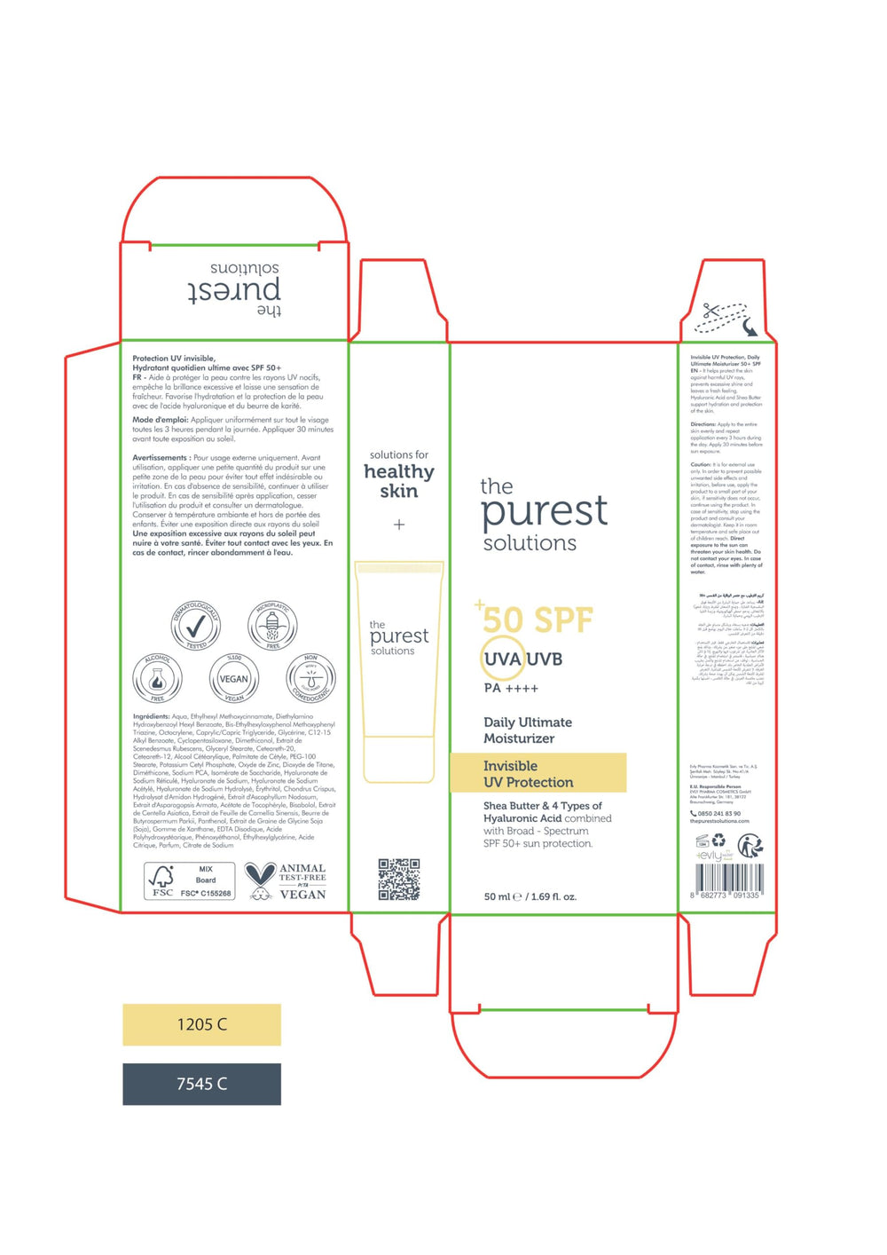 The Purest Solutions Invisible UV Protection shea butter texture suggests rich, nourished skin.