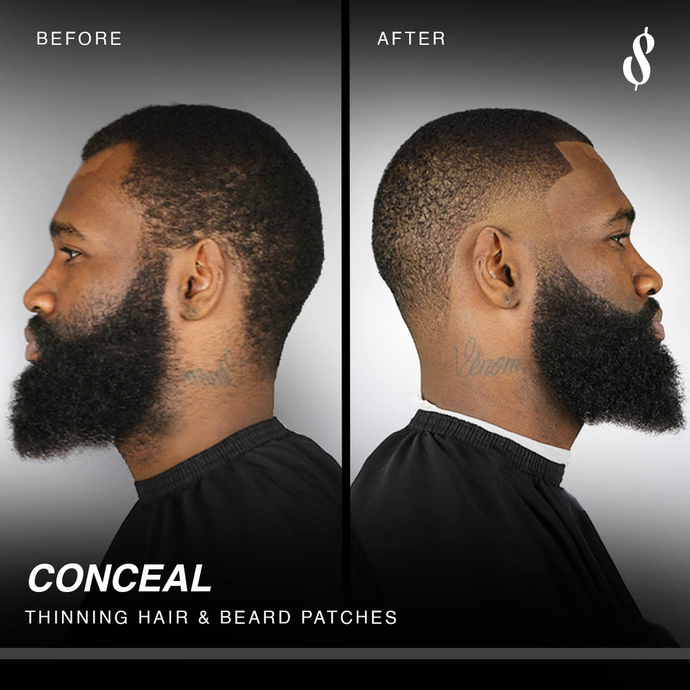 The Rich Barber N'Hance application card for clean, even fiber placement
