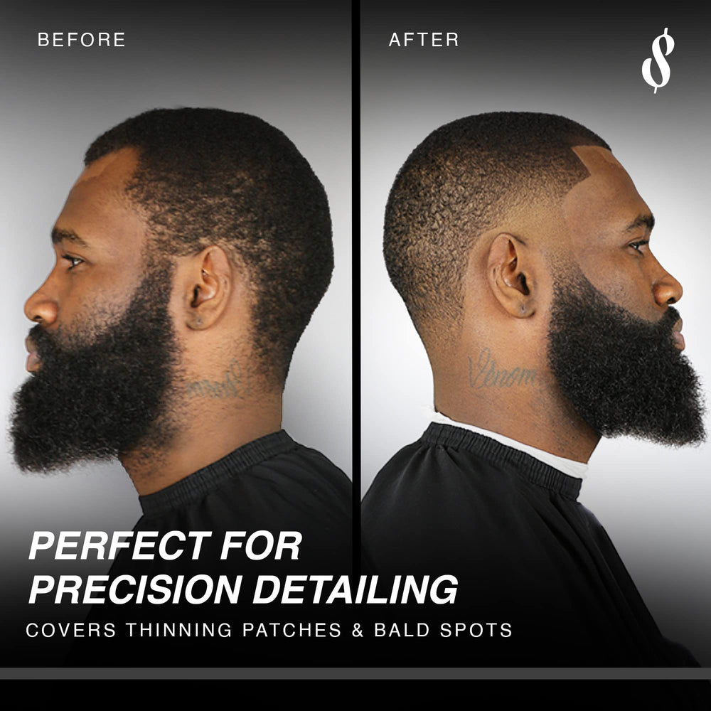 The Rich Barber N'Hance Pro applicator pump ensures even distribution.