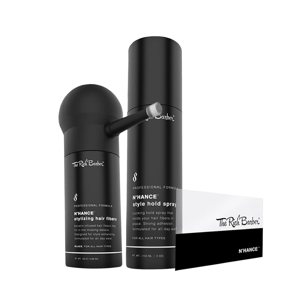 The Rich Barber N'Hance Pro 4-in-1 kit displayed together.