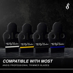 The Rich Barber Pro Kit zero-gap alignment tool ensures tight trimmer alignment.