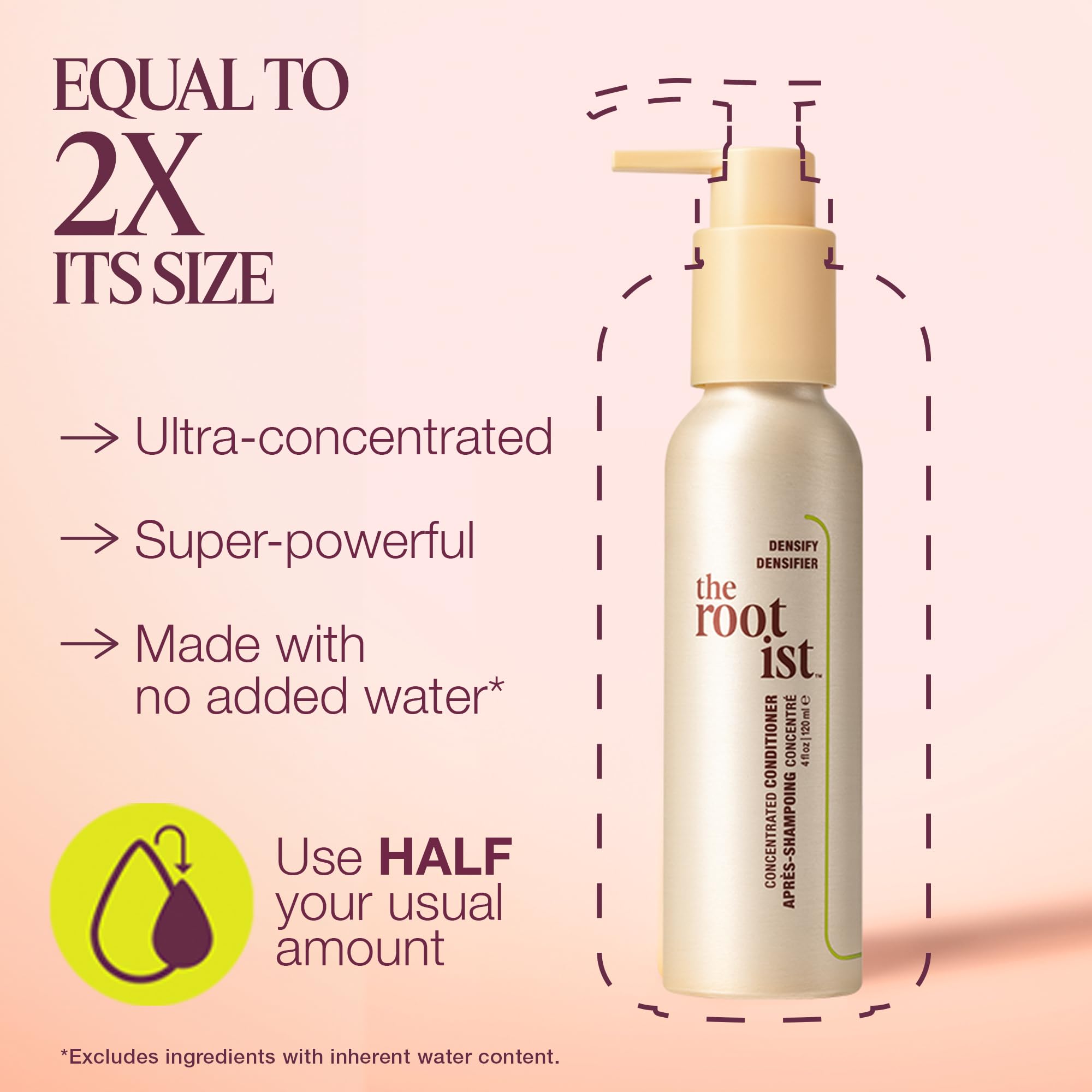 The Rootist Densify texture close-up reveals creamy, concentrated formula for thinning hair.