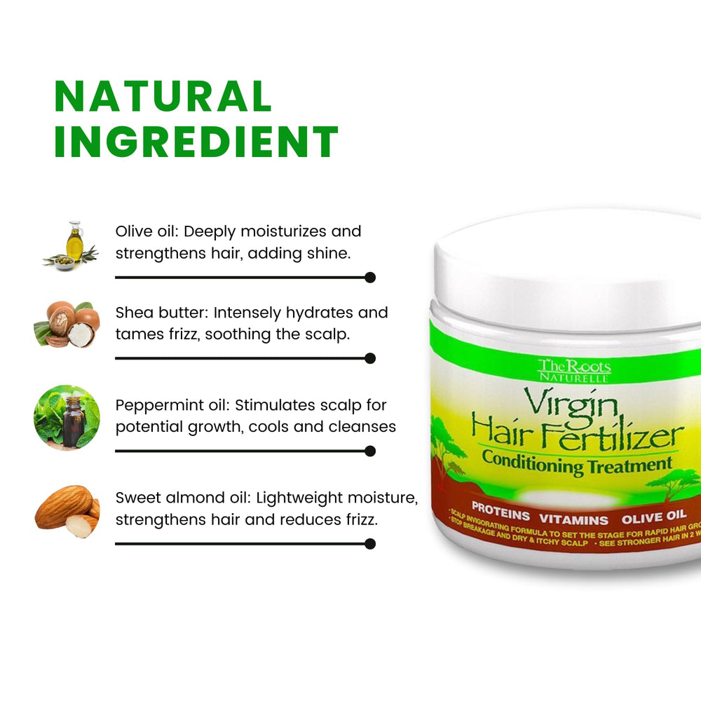 The Roots Naturelle Virgin Hair Fertilizer leaves soft, manageable hair after treatment