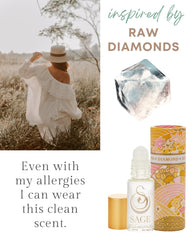 The Sage Lifestyle Diamond Roll-On travel-size pack fits in your bag for on-the-go freshness.