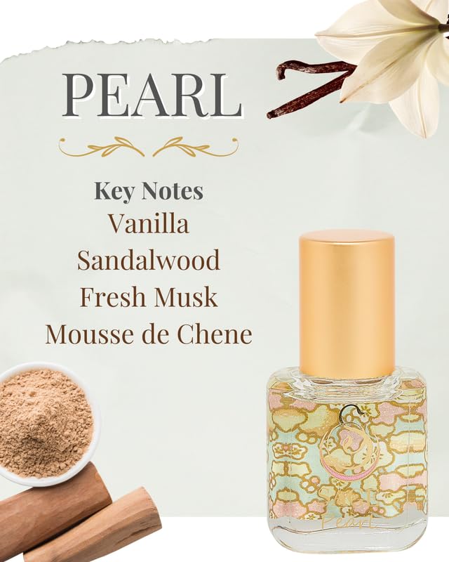 Pearl Roll-On applied to pulse points delivers a soft, lasting aroma.