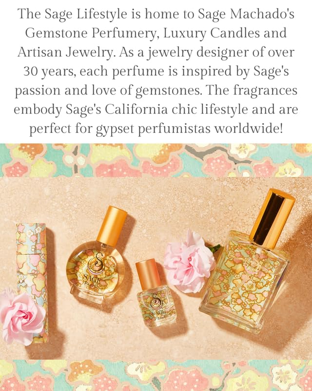 The Sage Lifestyle Pearl scent notes evoke vanilla and musk nuances.
