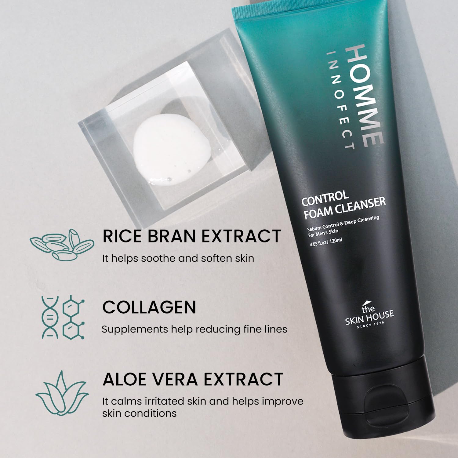 The Skin House HOMME InnoFect lightweight moisturizer delivers lasting hydration without greasy shine.