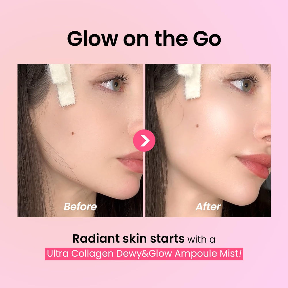 Compact-pack The Skin House Ultra Collagen Ampoule Face Mist for on-the-go use