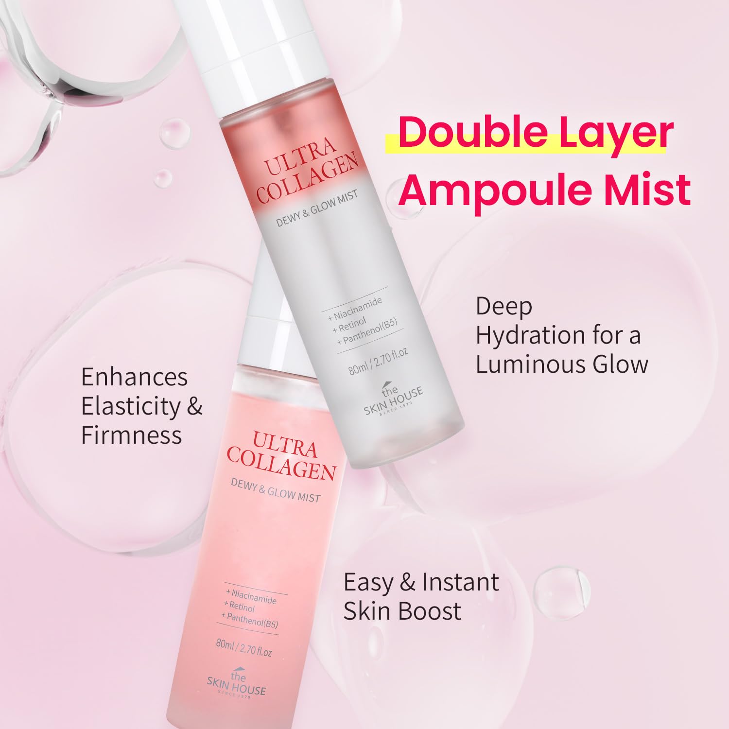 Ingredients view highlighting niacinamide and adenosine in The Skin House formula