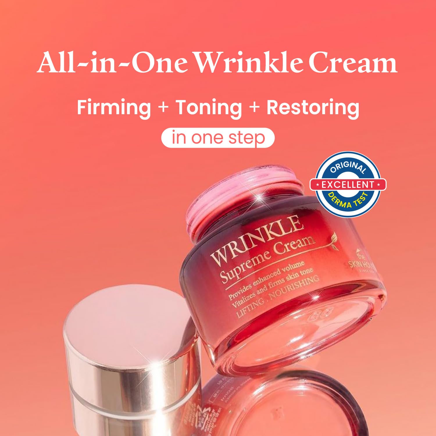 The Skin House Wrinkle Supreme Cream daily use setup for morning and night routine.