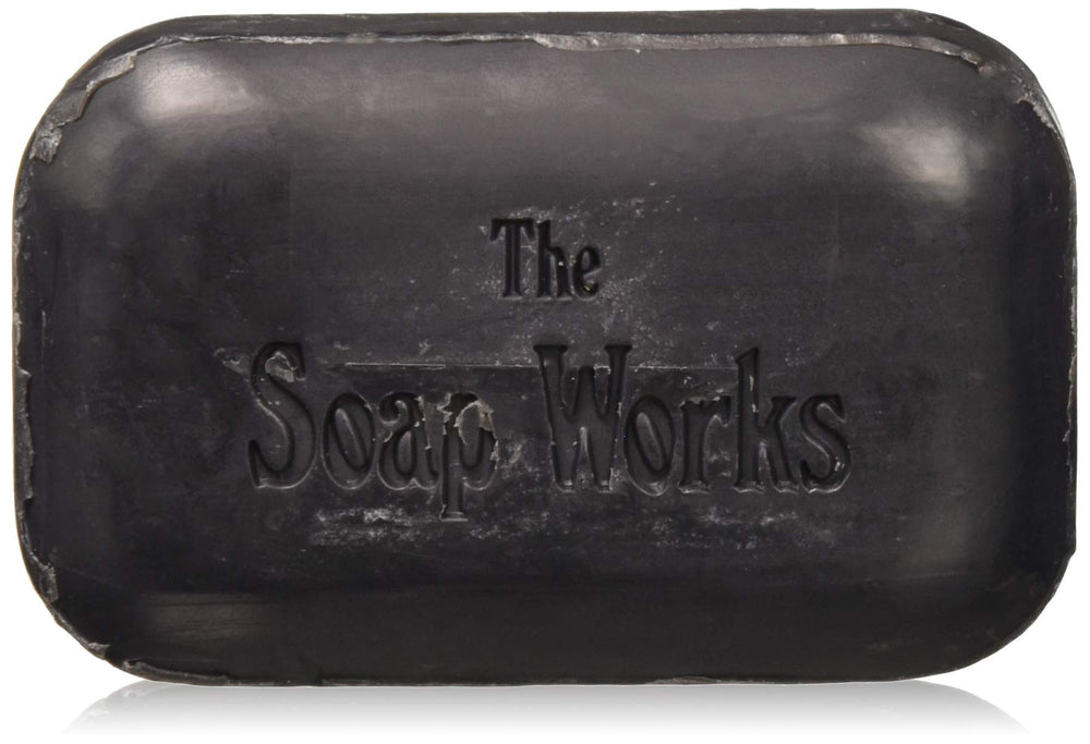 The Soap Works Coal Tar Bar Soap – front view; gentle cleansing for dry, itchy skin