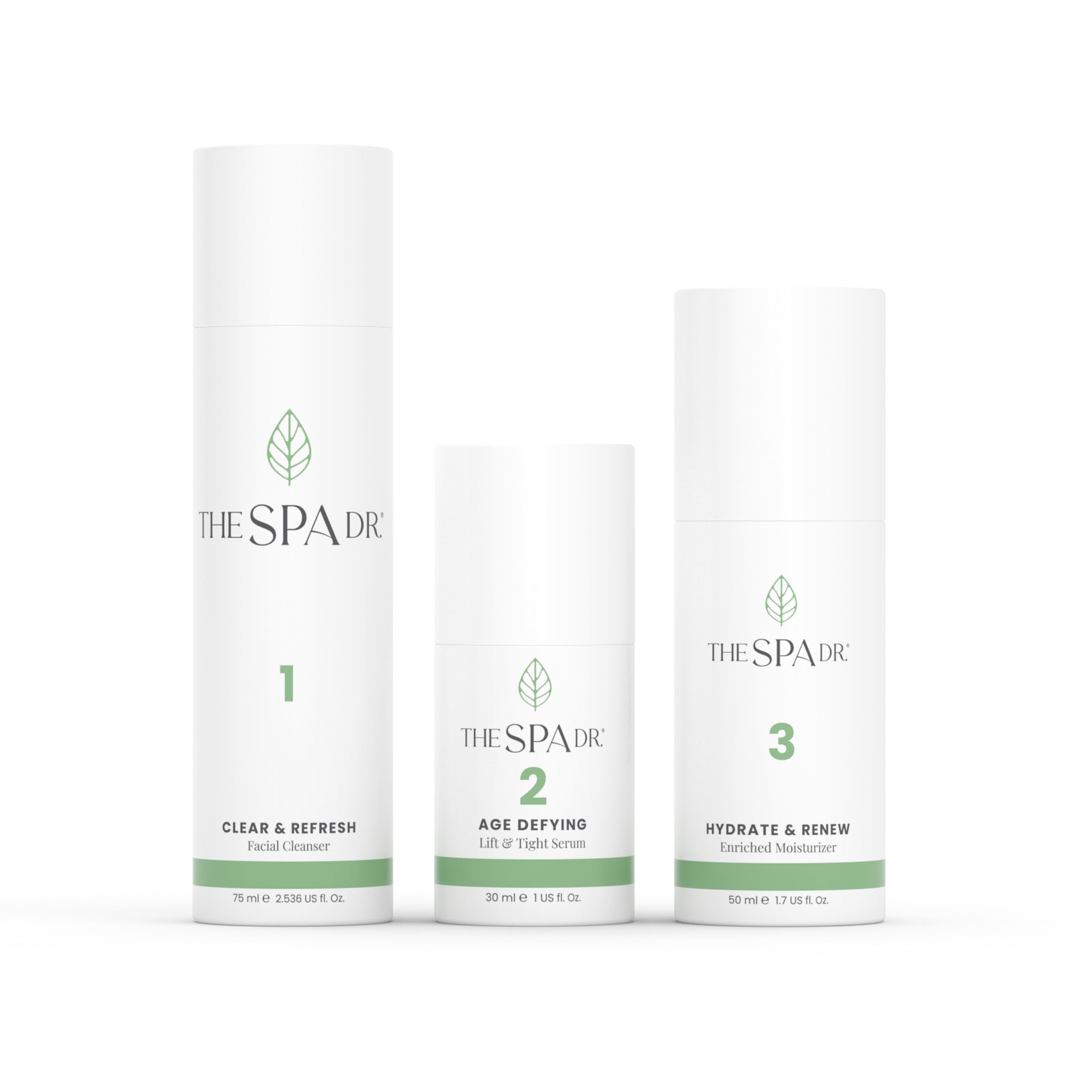 The Spa Dr. cleanser bottle close-up for a gentle daily cleanse.