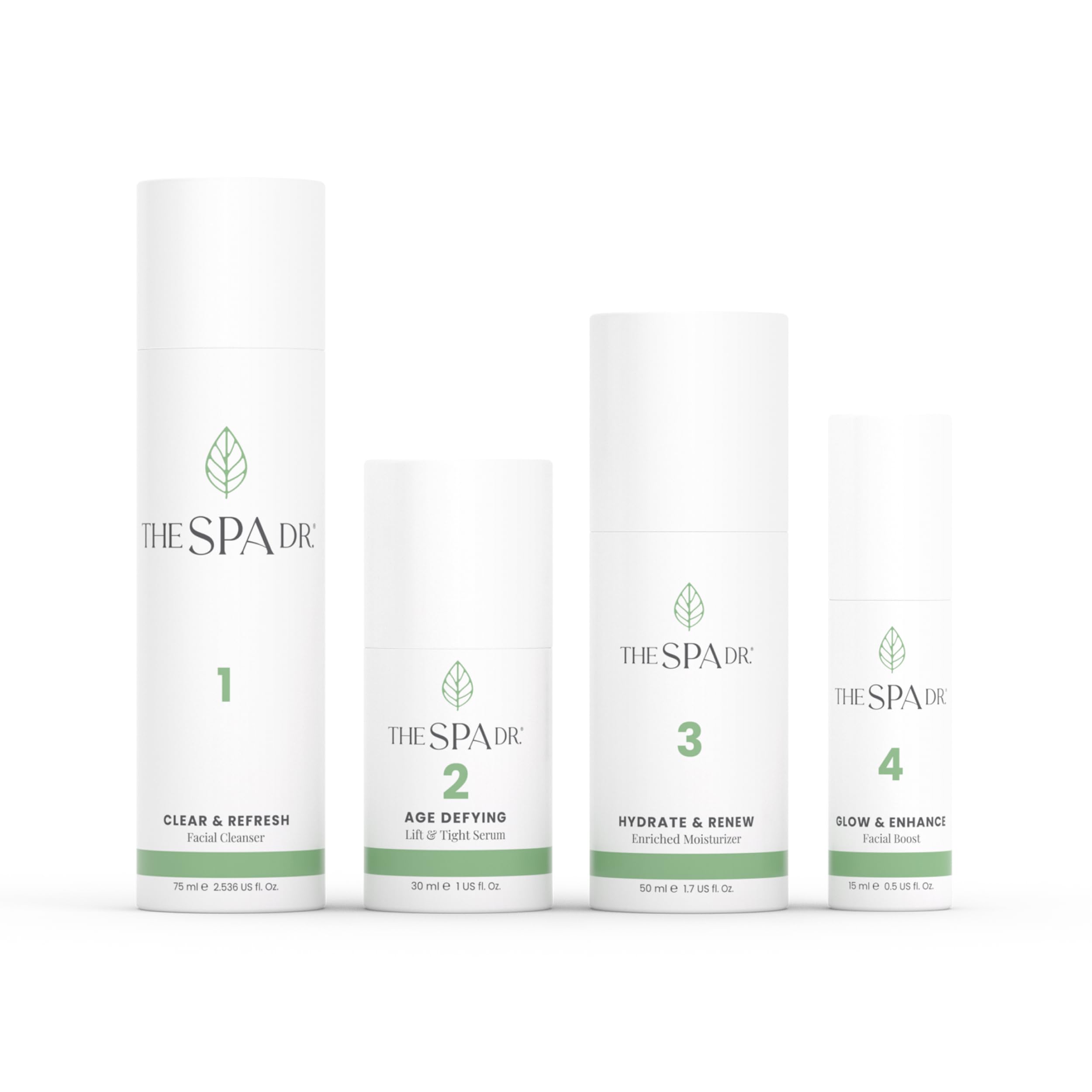 The Spa Dr Daily Essentials Cleanser bottle pour supports balanced skin and gentle cleansing.