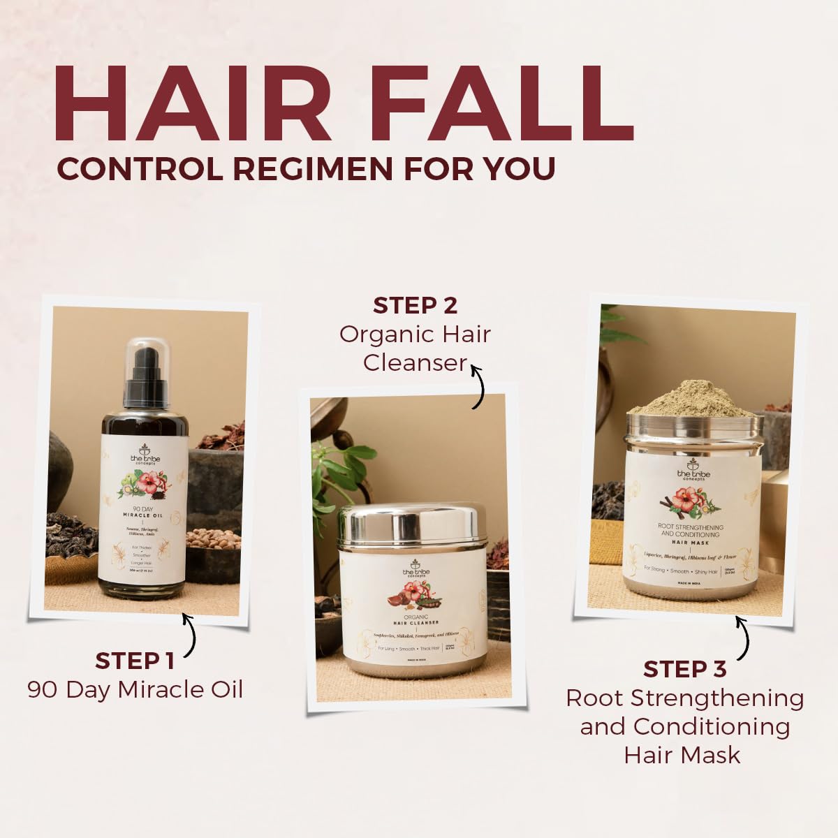 The Tribe Concepts Organic Hair Cleanser post-wash soft hair texture