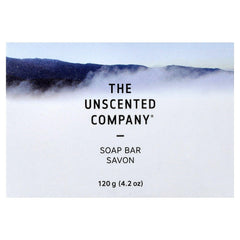 The Unscented Company fragrance-free soap bar delivers a gentle lather for sensitive skin.