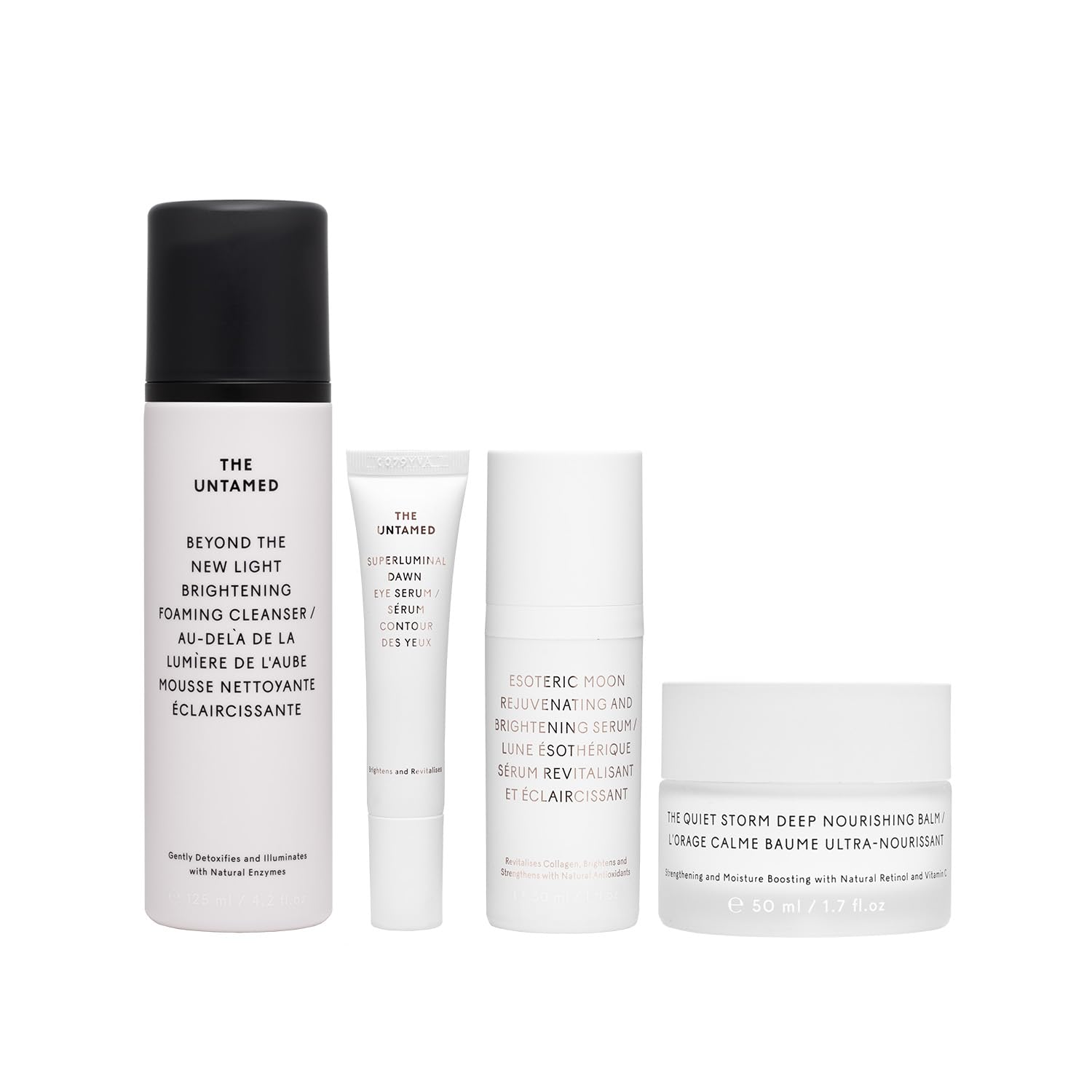 The Untamed Daily Kit cleanser-foam with silky lather for a refreshing morning cleanse.