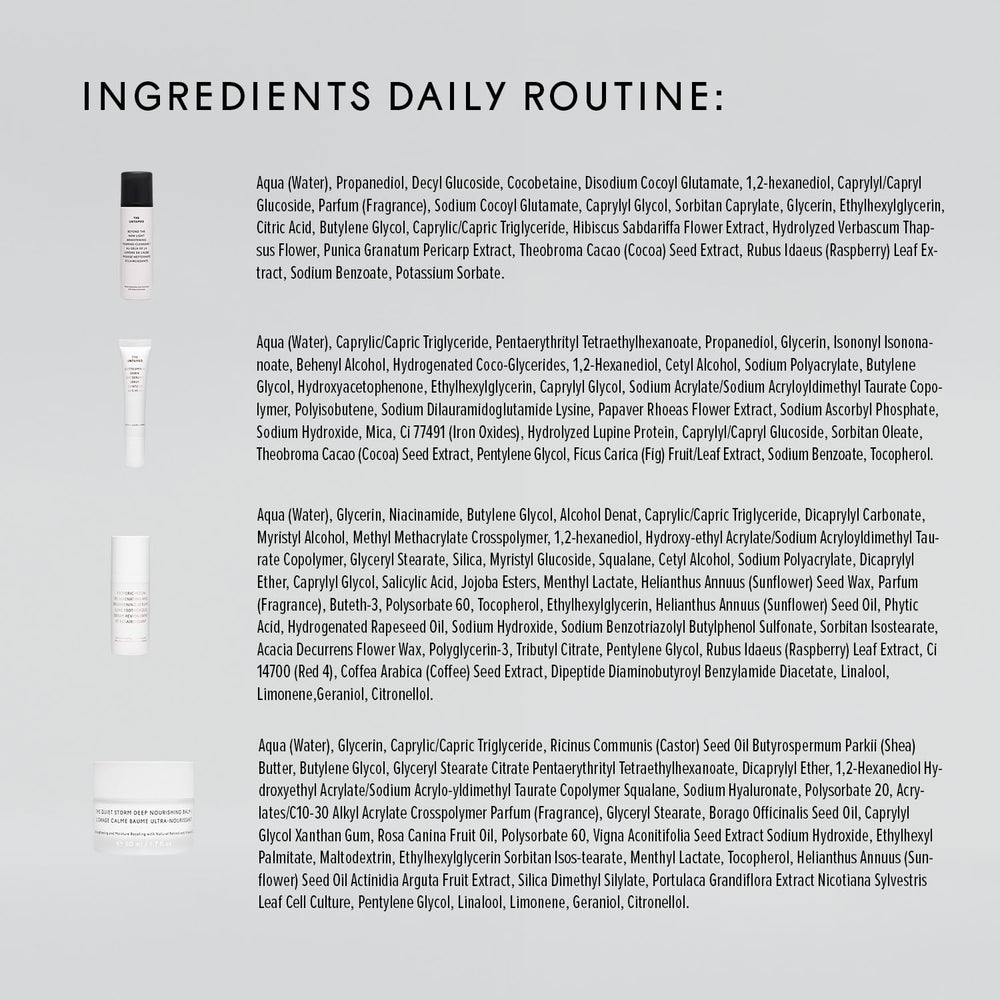 The Untamed Daily Kit pomegranate image signals moisture protection and glow.