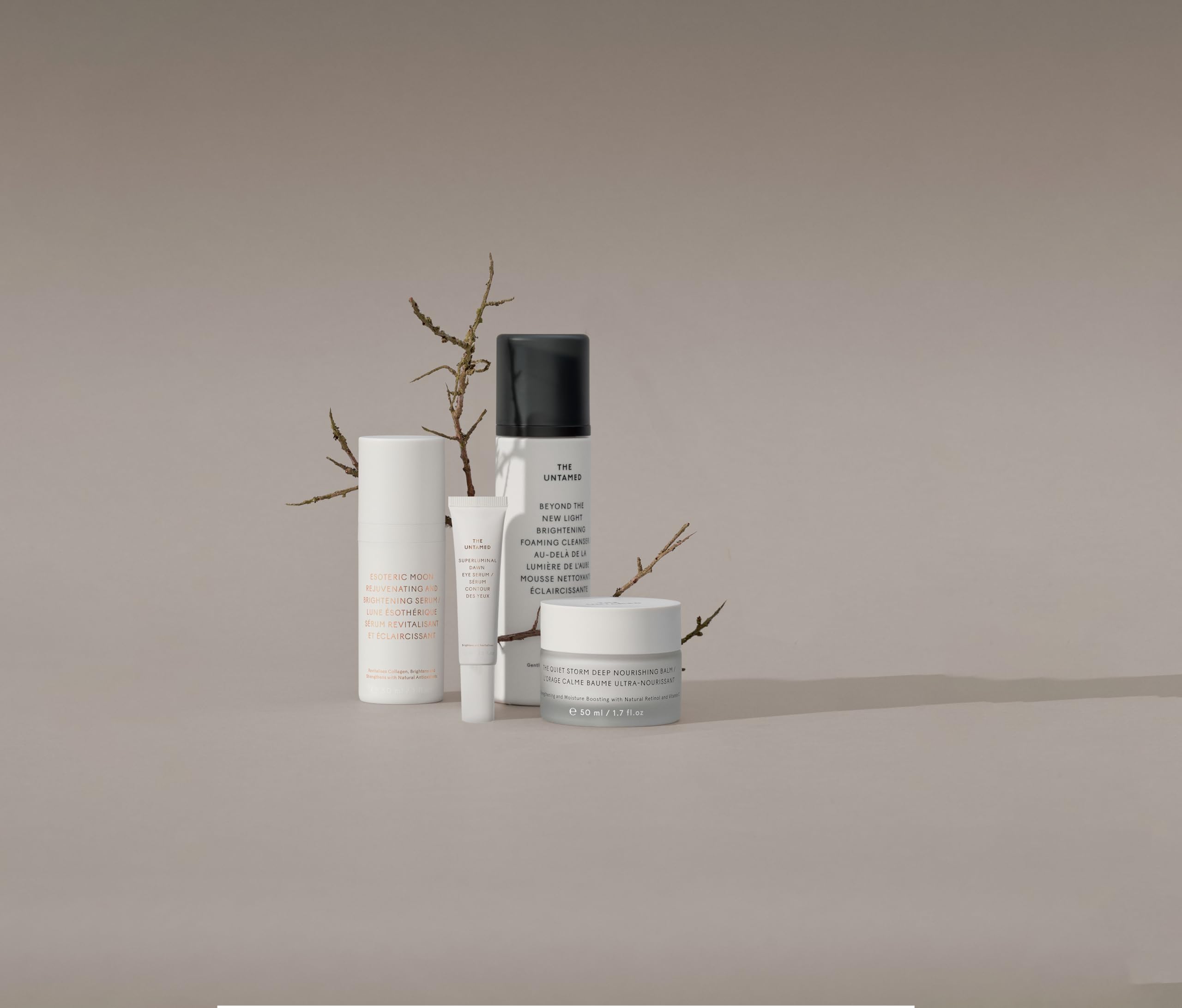 The Untamed Daily Kit usage-routine image illustrating AM and PM steps.