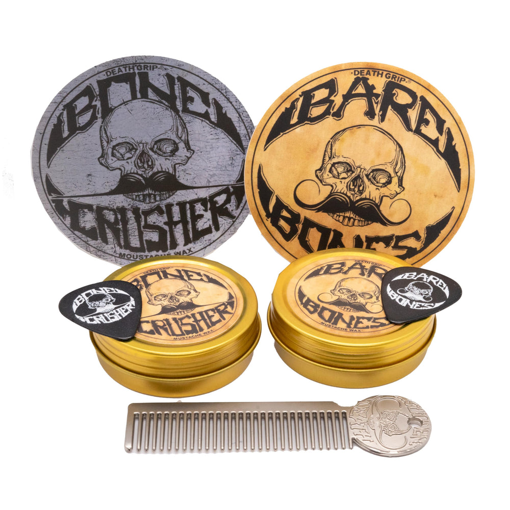 The Vintage Grooming Co Bone Crusher wax jar with extra strong hold for bold styling.