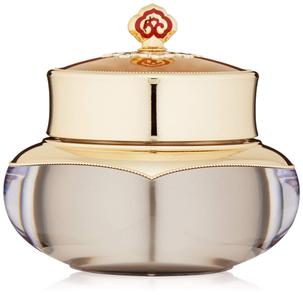 The History of Whoo Cheongidan Hwahyun Cream bottle close-up for premium hydration and radiance.