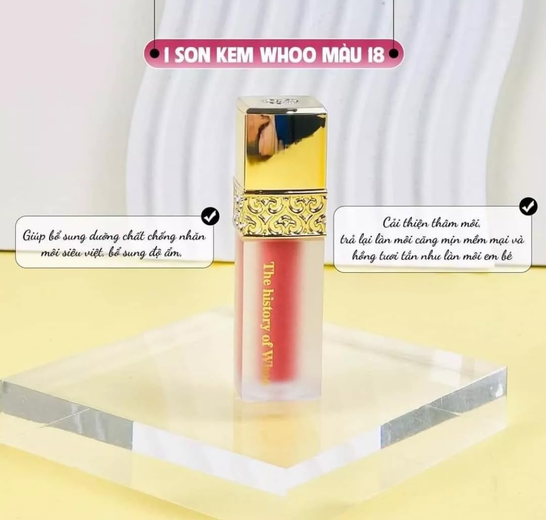 Lip balm swatch showing color-changing effect on lips.