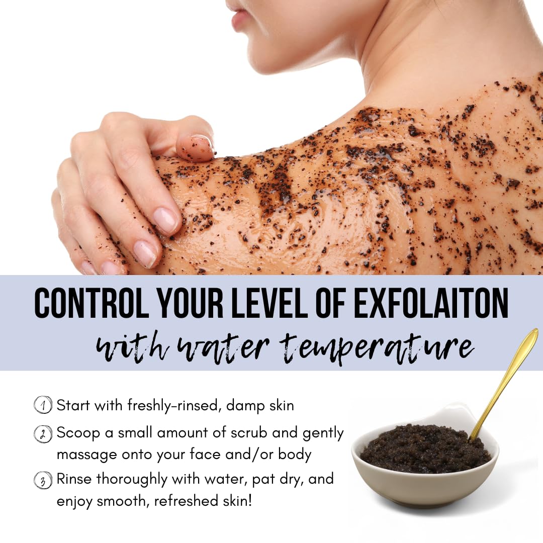 The Yellow Bird charcoal scrub used on underarms for refreshing detox preparation.