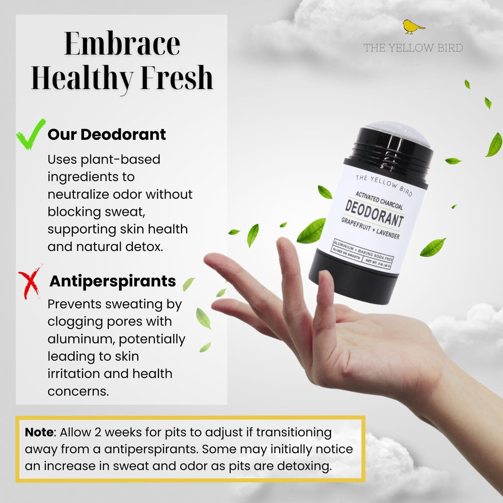 The Yellow Bird vegan organic ingredients label signals clean, natural care.