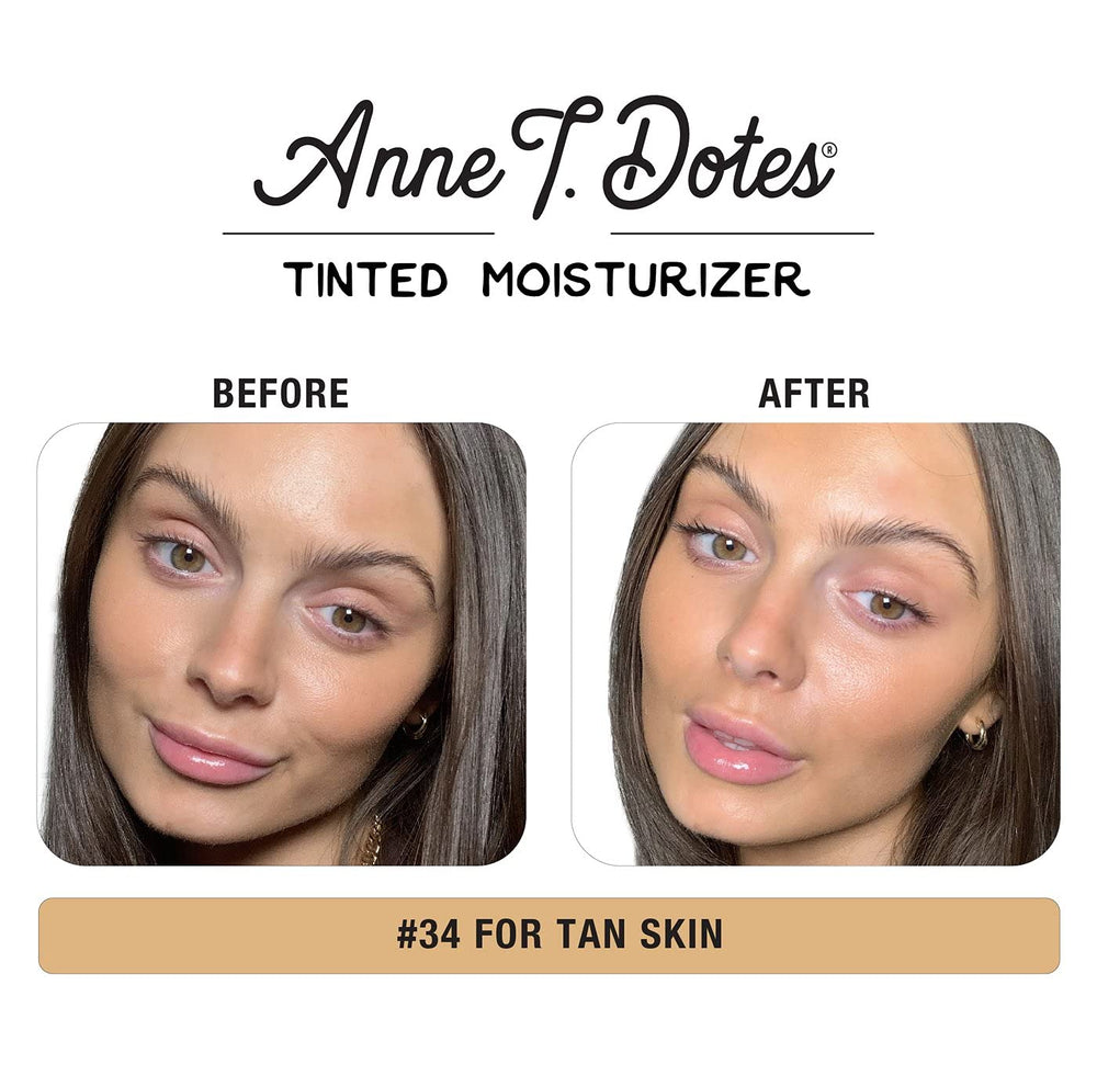 theBalm Anne T. Dotes tinted moisturizer application on cheek for natural glow.