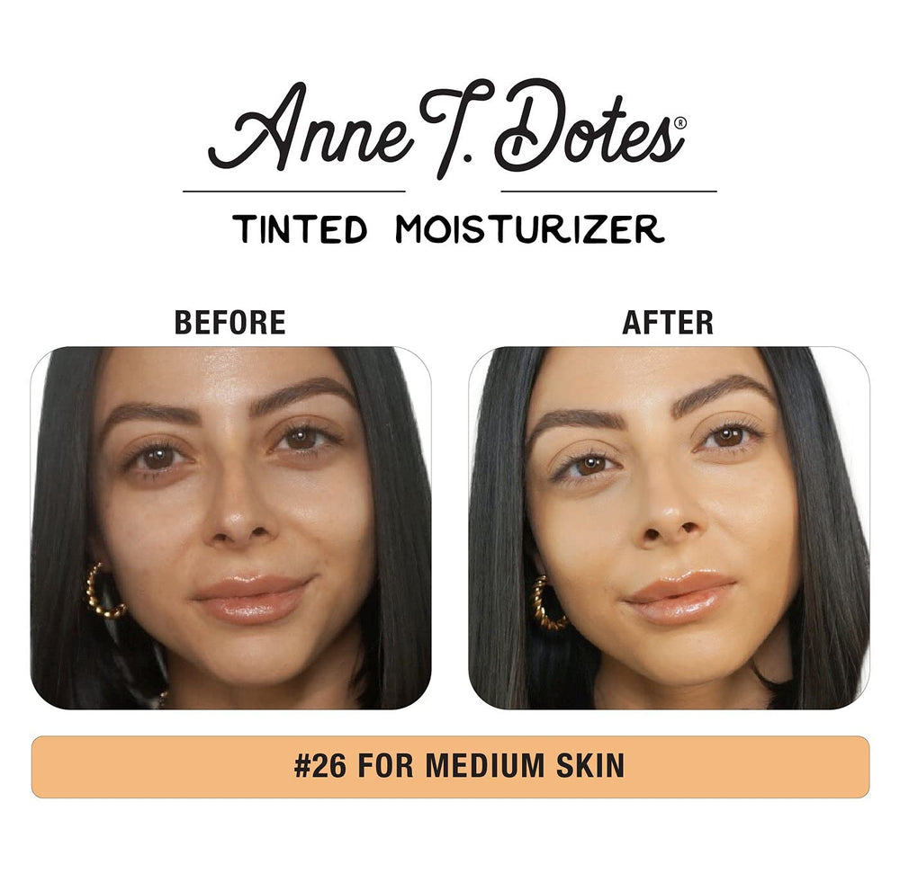 thebalm Anne T. Dotes texture swatch demonstrates lightweight coverage.