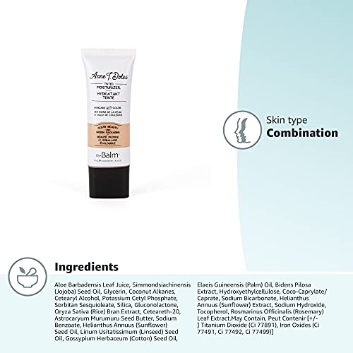 theBalm Anne T. Dotes tinted moisturizer unboxed on a clean surface