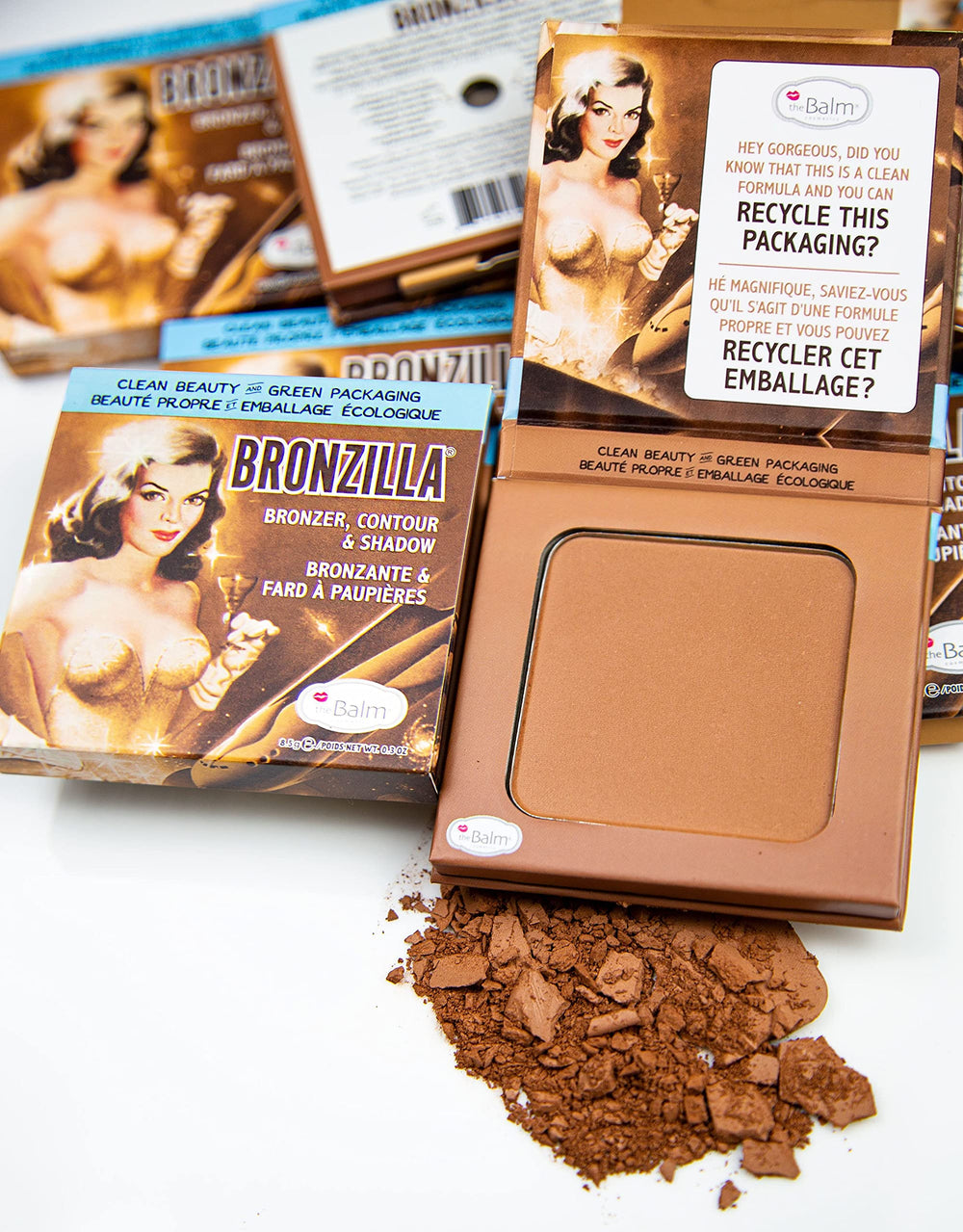 theBalm Bronzilla Bronzer swatches reveal a sun kissed natural blend
