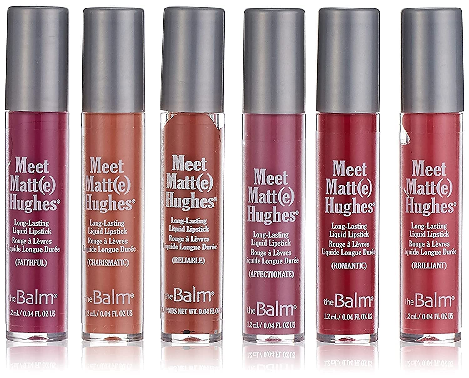 theBalm Meet Matt(e) Hughes mini kit packaging offers a compact, travel-ready design for on-the-go color.