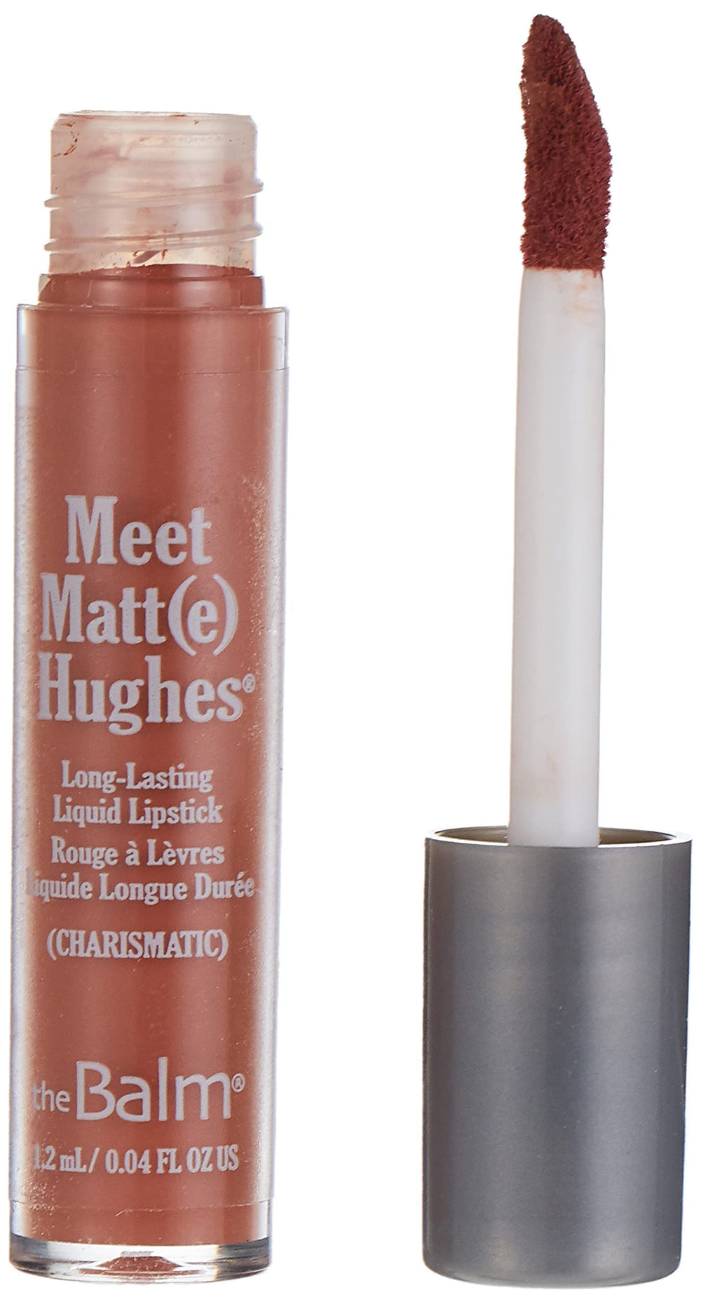 The six swatches from theBalm Meet Matt(e) Hughes mini kit display matte shades.