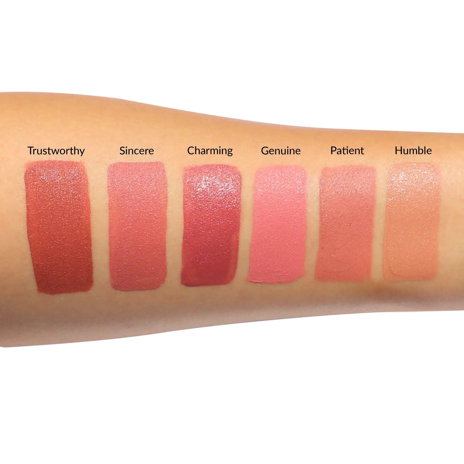 theBalm Meet Matt(e) Hughes nude mini lipsticks deliver long-lasting matte finish in a travel-friendly kit.