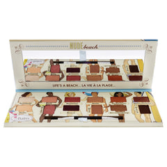 theBalm Nude Beach palette open view showing 12 versatile pigments