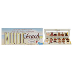 theBalm Nude Beach swatches displaying satin finish and pigment payoff