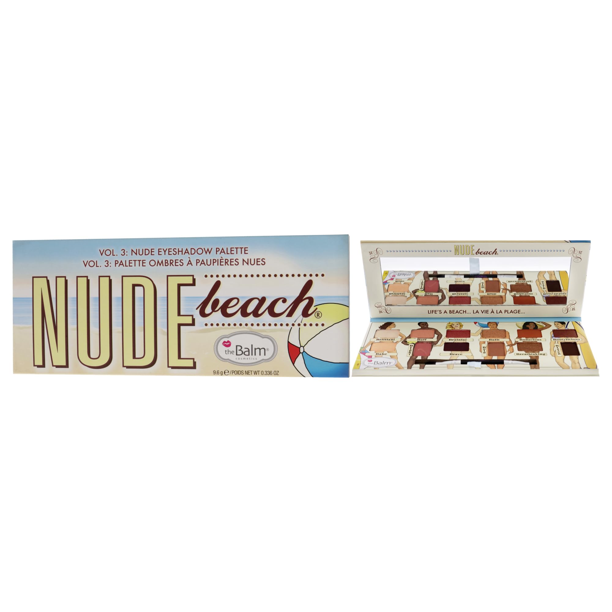 theBalm Nude Beach palette used wet or dry for depth and liner options