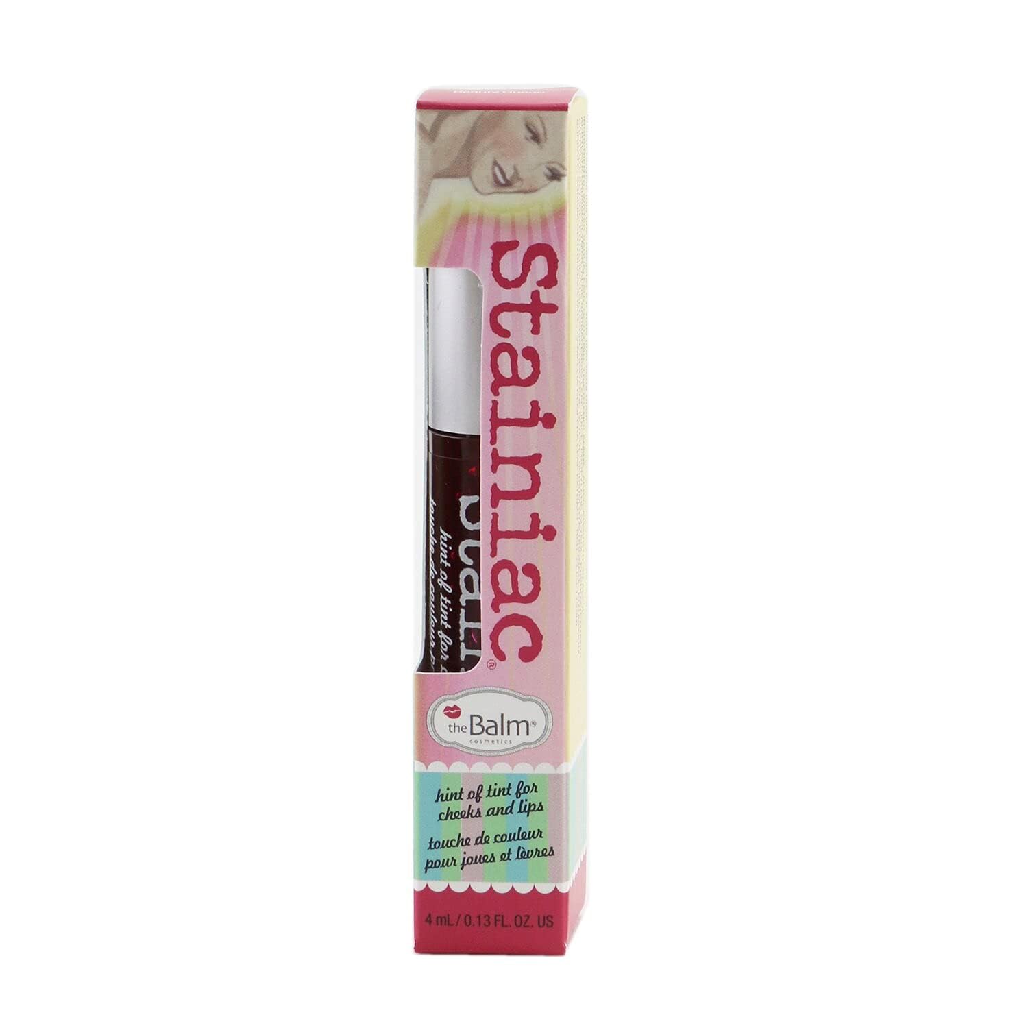theBalm Stainiac Beauty Queen cheek wash provides versatile color on cheeks