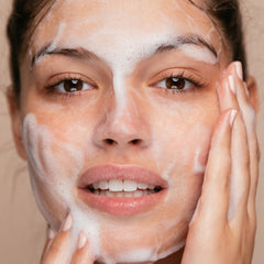 The Face Shop White Seed foam pump dispenser shows easy application