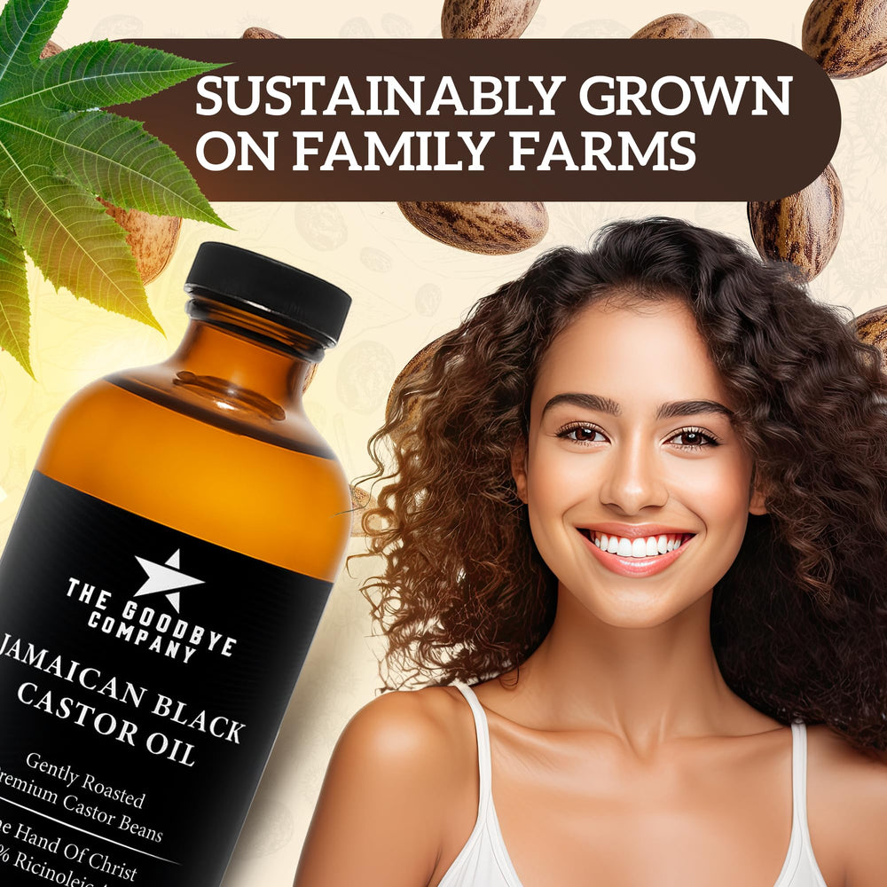 The Goodbye Company castor oil on eyelashes for conditioning lashes