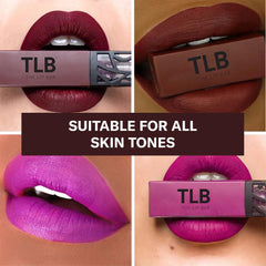 The Lip Bar Rebel liquid matte mini-application glide for precise color.