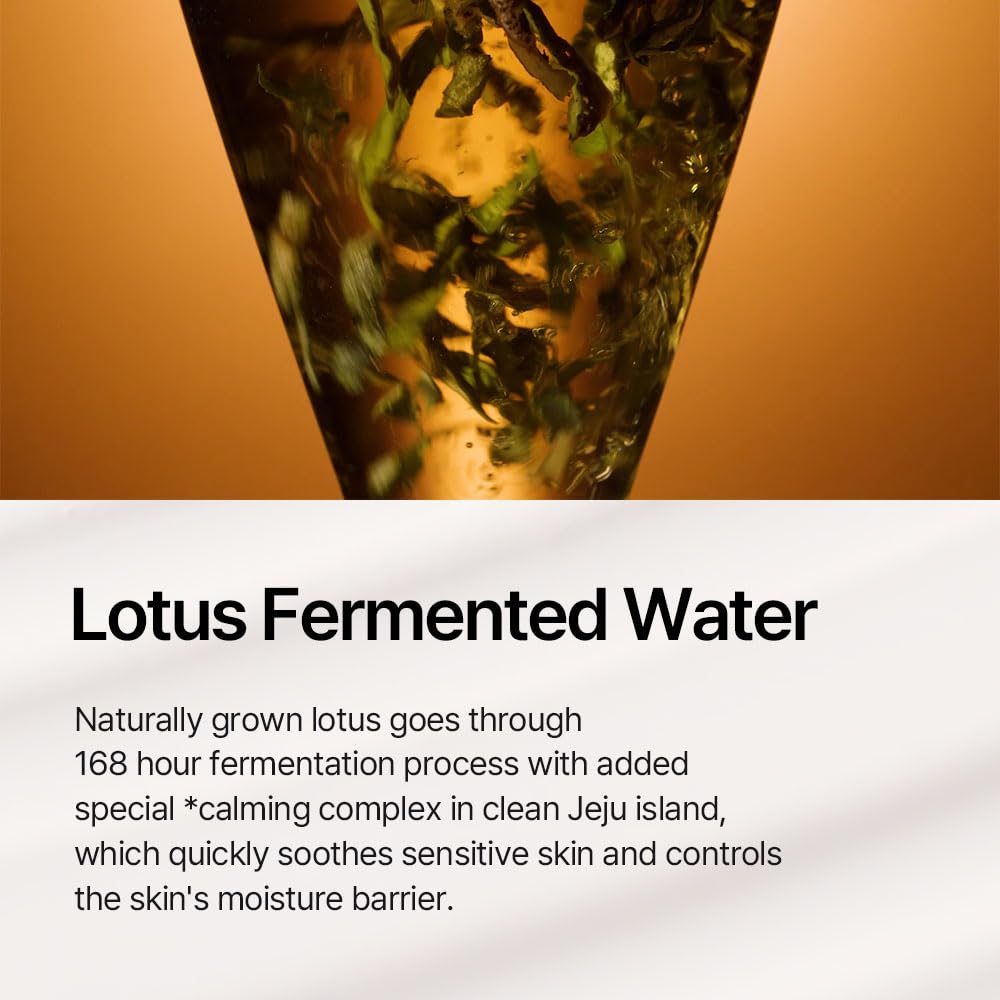 THE LOTUS PURE JEJU ISLAND Centella visual—calming botanicals help refine texture and strengthen the barrier.
