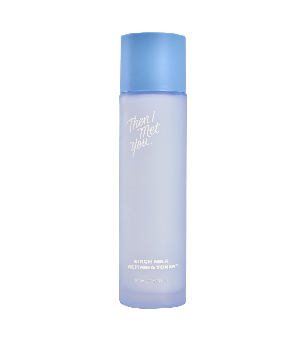 Then I Met You birch milk toner bottle for calming hydration and even skin texture.